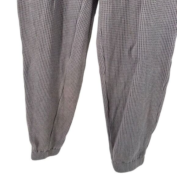 White Fox Joggers Gray Waffle Knit Womens Size S High Rise Athleisure Pockets - Picture 5 of 10